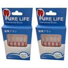 PuRE LiFE 寶淨 纖柔護齒可替換牙間刷毛 0.7-0.8mm, 10支, 2盒