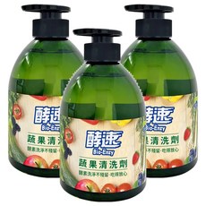 do it 多益得 酵速蔬果清洗劑, 500ml, 酵素洗淨不殘留, 吃得放心, 3瓶