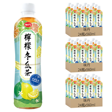 味丹 檸檬冬瓜茶, 72瓶, 560ml