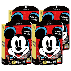 明基健康生活 幸福物語 迪士尼米奇多功能雙頭棉花棒 圓頭+螺旋頭, 50支, 4盒