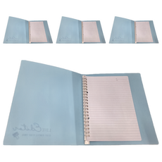 SEASON Paper&Gift 四季紙品禮品 細版25K20孔PP夾, 藍, 4個