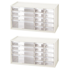 SHUTER 樹德 A9-1310 小型手零件分類箱(14抽) 黑色白色, 2個