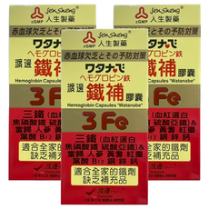 Jen Sheng 人生製藥 鐵補膠囊, 3個, 60顆