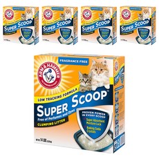 ARM&HAMMER 超凝結貓砂, 6.35kg, 5盒, 無香味