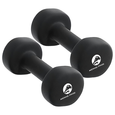 MICHAEL FITNESS 麥克健身 實心鑄鐵啞鈴, 環保材質, 耐用抗摔, 防水防生鏽, 5kg, 2個