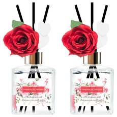 玫瑰法國浪漫珪藻土擴香瓶, 熱銷白麝香, 200ml, 2瓶