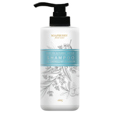 SOAPBERRY 古寶無患子 Soapberry Floral Water 舒爽薄荷控油去屑純露洗髮精, 480g, 1瓶