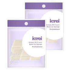 i-kirei職人專技粉撲-菱型6p/sb-50d, 2入, 膚色
