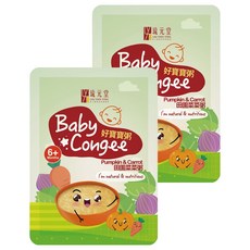 琉元堂 好寶寶粥 田園菜菜 南瓜&紅蘿蔔 6個月以上, 150g, 2包