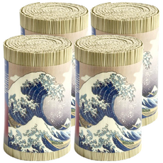 IKEHIKO日本池彥 藺草除臭捲Deo-Grass文化款 富士山波浪 天然藺草(日本產) 100g, 4捲