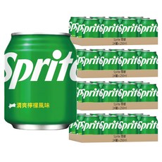 Sprite 雪碧 清爽檸檬風味, 透明氣泡 酷爽解渴, 250ml, 96罐