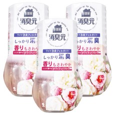 KOBAYASHI 小林製藥 寢室&客廳用 液體擴香瓶 400ml 柔和白花, 3瓶