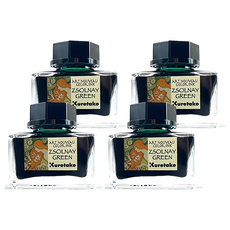 Kuretake 吳竹 鋼筆墨水, 釉綠, 4個