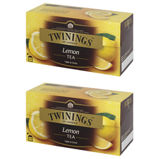 TWININGS 唐寧茶 檸檬茶 清新酸甜 獨立密封包裝, 2g, 25包, 2盒