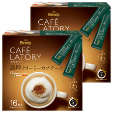 AGF LATORY 濃厚卡布奇諾咖啡, 11.5g, 16個裝, 2組
