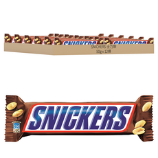SNICKERS 士力架 花生巧克力, 50g, 12條