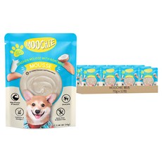 MOOCHIE 姆吉 美膚犬慕斯系列, 70g, 雞肉羊奶, 12包