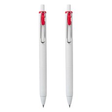 Uni 三菱 ball ONE 原子筆 UMN-S-38, 0.38mm 極細筆尖, 紅色, 2支