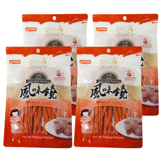pet story 寵物物語 風味燒 犬貓適用, 牛肉風味絲, 40g, 4包