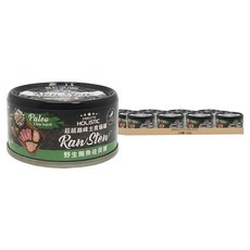 ABSOLUTE HOLISTIC 主食貓罐, 野生鮪魚佐貝類, 80g, 24罐