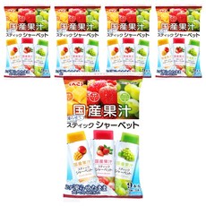 Shinko 國產果汁冰棒 芒果/草莓/麝香葡萄口味, 324g, 5袋