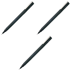 Uni 三菱 PIN03-200代用針筆 黑, 3入