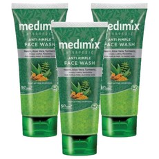 Medimix 阿育吠陀草本洗顏凝露 溫和清潔、平衡油脂, 100ml, 3瓶