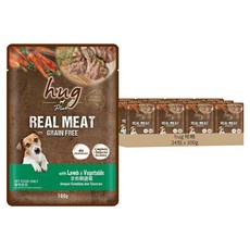 hug 哈格 Plus 無穀主食狗餐包, 羊肉與蔬菜, 100g, 24包