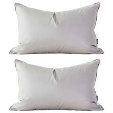 La Pomme 歐波萊棉質羽絨枕 淺灰色 1入 50 x 70 cm, 2個