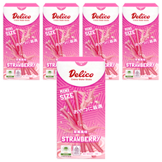 Delico 捲心酥 草莓風味, 50g, 5盒