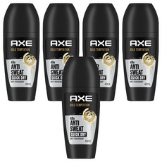 AXE 戰斧 滾珠式止汗體香劑 黃金誘惑 GOLD TEMPTATION, 5個, 40ml
