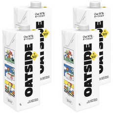 OATSIDE 歐特賽 原味燕麥奶 Barista Blend 咖啡師系列 無添加糖 100%植物基底, 1L, 4瓶