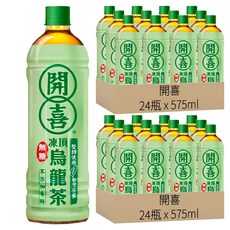 開喜 凍頂烏龍茶 無糖, 575ml, 48瓶