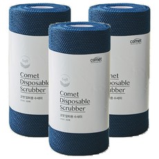 comet 柔軟拋棄式菜瓜布, 3個, 海軍藍, 60入