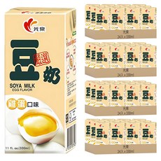 光泉雞蛋豆奶 非基因改造黃豆 零膽固醇 無添加香料和防腐劑 330ml, 96入