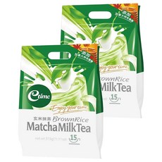 etime 玄米抹茶奶茶, 21g, 15包, 2袋