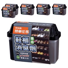 依必朗簡單任務鞋櫃專用消臭劑，獨特活性炭成分，有效吸附異味，抑制霉菌產生, 150g, 6盒