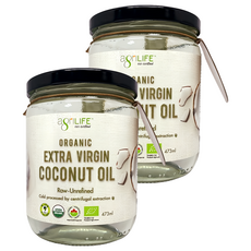 agriLIFE 有機初榨特級椰子油, 2個, 473ml