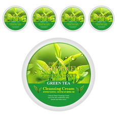 DEOPROCE 迪普詩 綠茶深層潔淨卸妝霜, 300g, 清潔及保護肌膚, 5罐