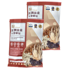 Yifood 頤珍宮膳 紅潤滋養五寶燉包, 調理氣色 營養補給 產後補養, 62.3g, 2包