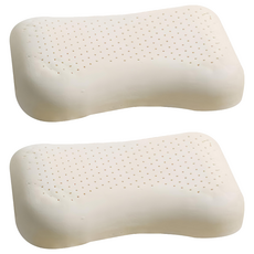 夢之語乳膠枕 彈力支撐 人體工學設計 舒適透氣 改善睡眠品質, 2個, 乳膠, 60 x 40cm