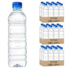 TamTamsaa 無標籤天然水, 500ml, 60瓶