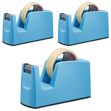 SDI 手牌 好神切直線美膠帶台 適用內徑1吋與3吋膠帶 0520B, 顏色隨機, 3盒