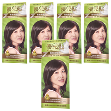 優兒髮 美魔女泡泡染髮劑, 咖啡金, 5組