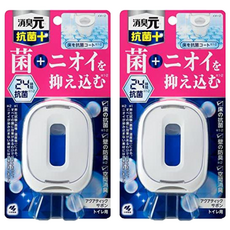 小林製藥 消臭元抗菌+ 廁所用三效除臭芳香劑 水生皂香, 6.8ml, 2個