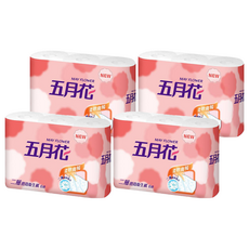 五月花 小捲筒式衛生紙 270張, 11cm, 6捲, 4袋