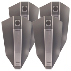 Seeder 新德牌 2孔素面資料夾, 黑色, 4本