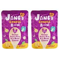 JANE's CONGEE 真的粥 雞肉紫米粥 適合6個月以上寶寶食用, 150g, 2包