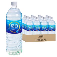 活百 高溶氧水 無菌 順口好喝 小分子團, 1.5L, 12瓶