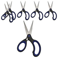 鋒銳C0010不沾膠萬用剪6吋, 黑色, 6入